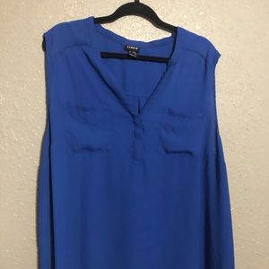 Torrid Size 3 Royal Blue Harper Tank Top Blouse